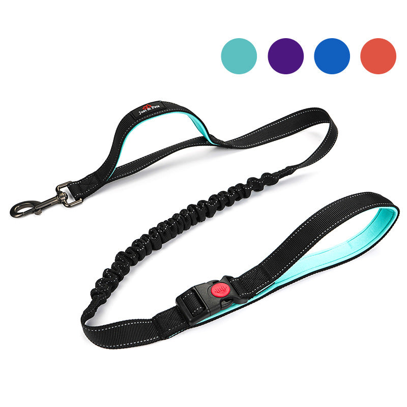 QVL Dual-Handle Reflective Dog Leash