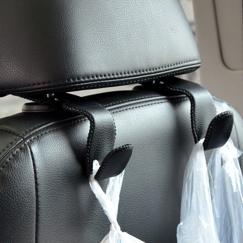 QVL Leather Car Seat Hooks