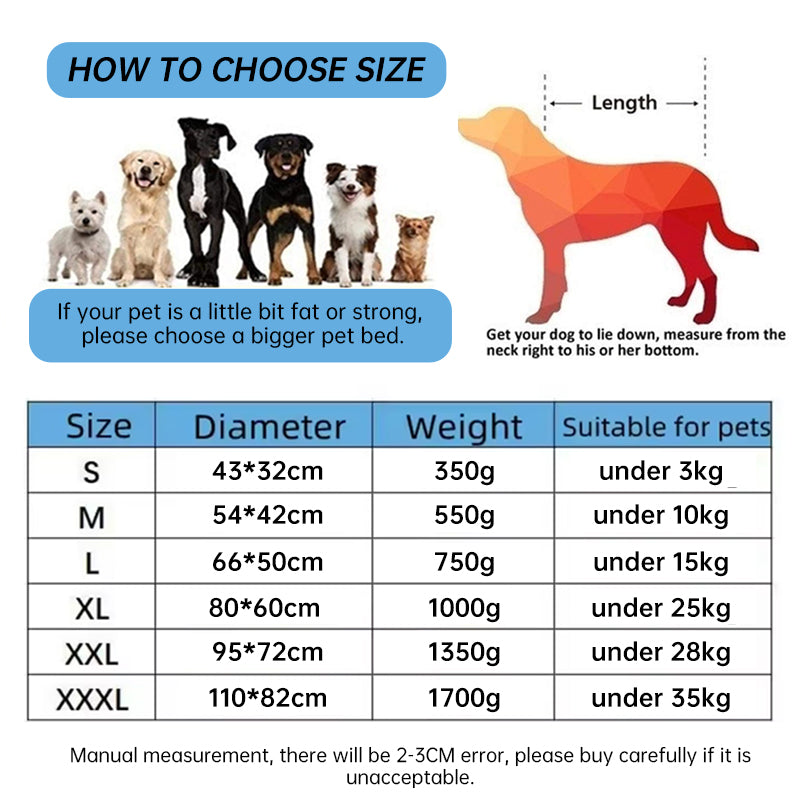 QVL Cozy Fleece Pet Bed