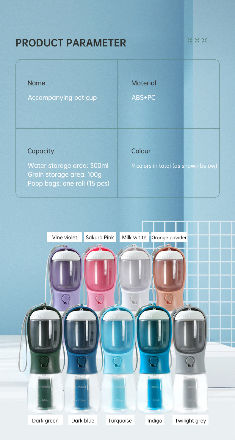 QVL 3-in-1 Pet Travel Bottle