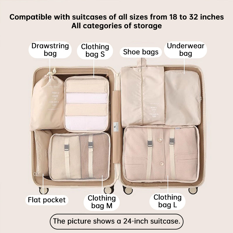 QVL 7-Piece Travel Packing Cube Set
