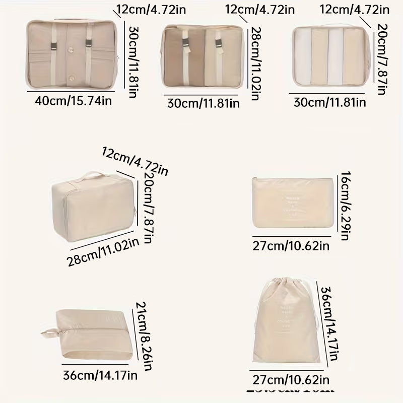 QVL 7-Piece Travel Packing Cube Set