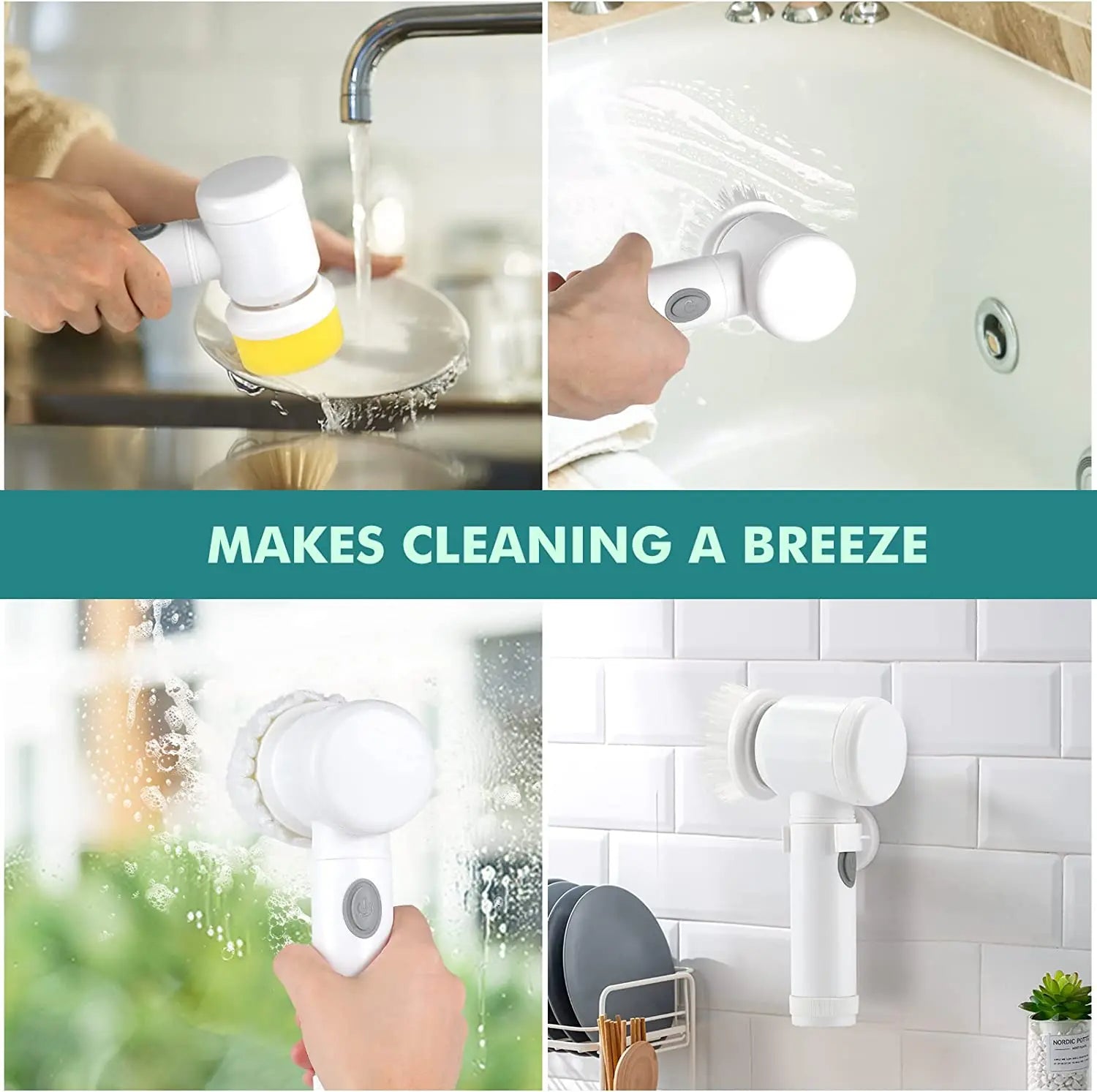 QVL 5-in-1 Electric Cleaning Brush